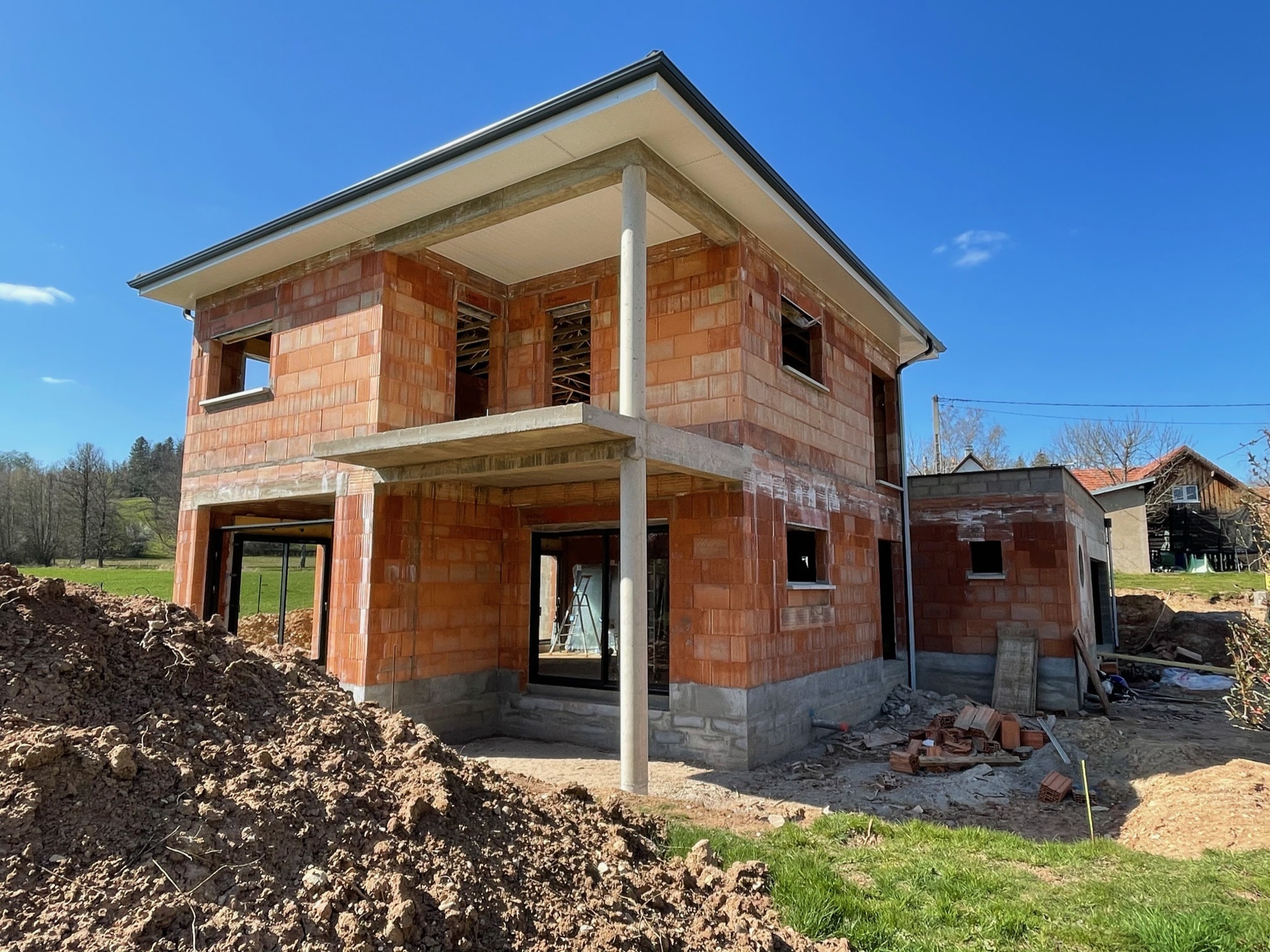 Vue d’ensemble d’un projet en cours de construction